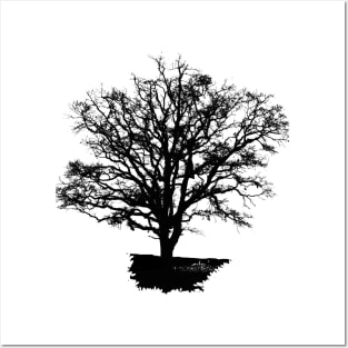 black tree t-shirt Posters and Art